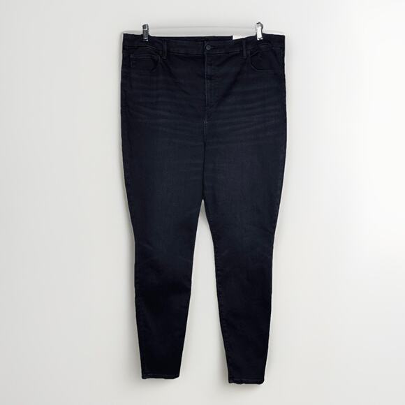 New American Eagle BFF Black Acid Skinny Stretch Jeans Women XL Tall (18,20,22) - Picture 1 of 8